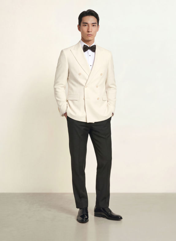 WILVORST Anzugsakko Slim Fit CREME