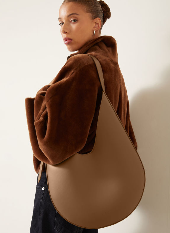 AESTHER EKME HOBO LARGE Bucket bag BROWN