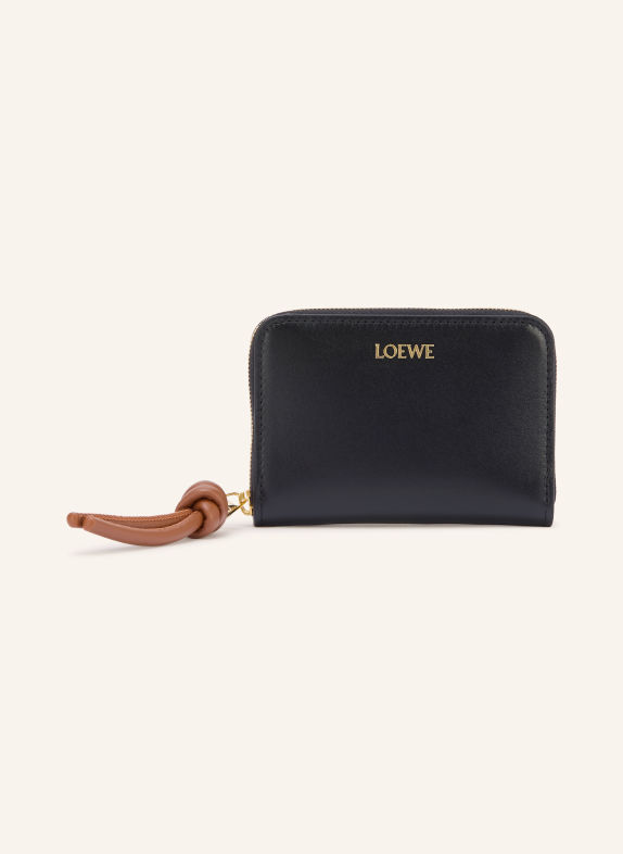 LOEWE Wallet BLACK / GOLD / BROWN