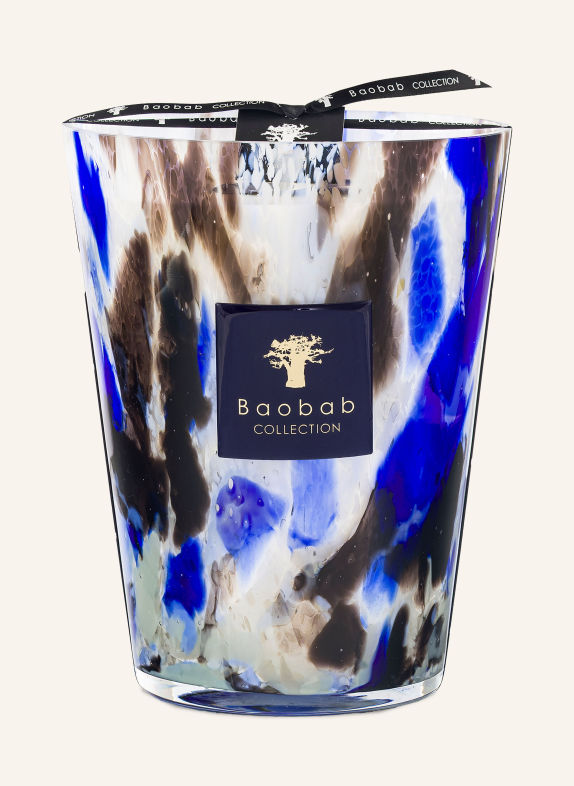 Baobab COLLECTION Vonná svíčka HALONA BLUE WORLD BÍLÁ / TMAVĚ HNĚDÁ / MODRÁ
