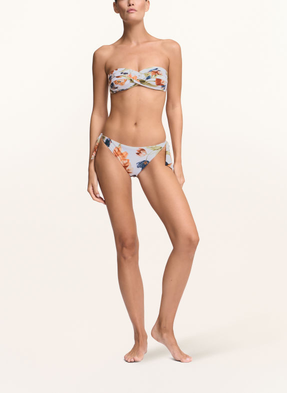MARYAN MEHLHORN Bandeau-Bikini-Top TULIPE WEISS / DUNKELORANGE / DUNKELBLAU