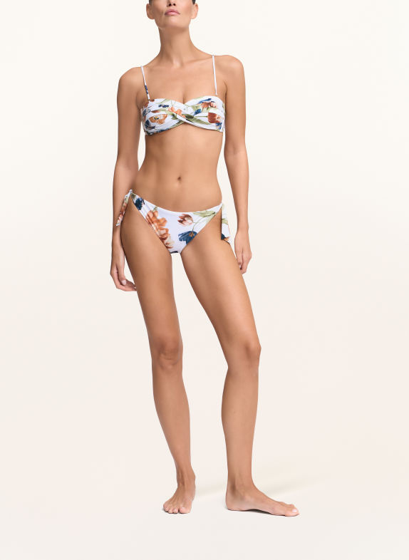 MARYAN MEHLHORN Basic-Bikini-Hose TULIPE WEISS / DUNKELORANGE / DUNKELBLAU