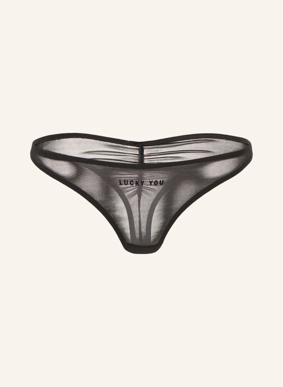 saint sass Stringi LUCKY YOU CZARNY