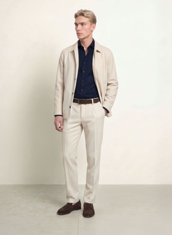PROFUOMO Koszula o kroju slim fit GRANATOWY