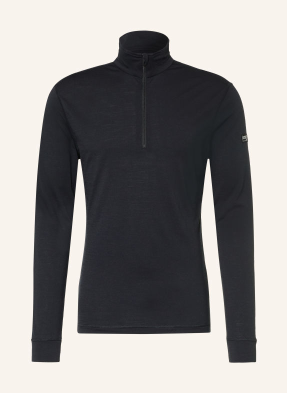 super.natural Funkční tričko TUNDRA175 s merino vlnou ČERNÁ