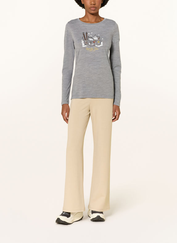 super.natural Longsleeve APRES SKI GRIJS