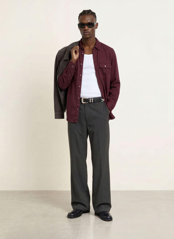 ALLSAINTS Hemd BOND Regular Fit DUNKELROT