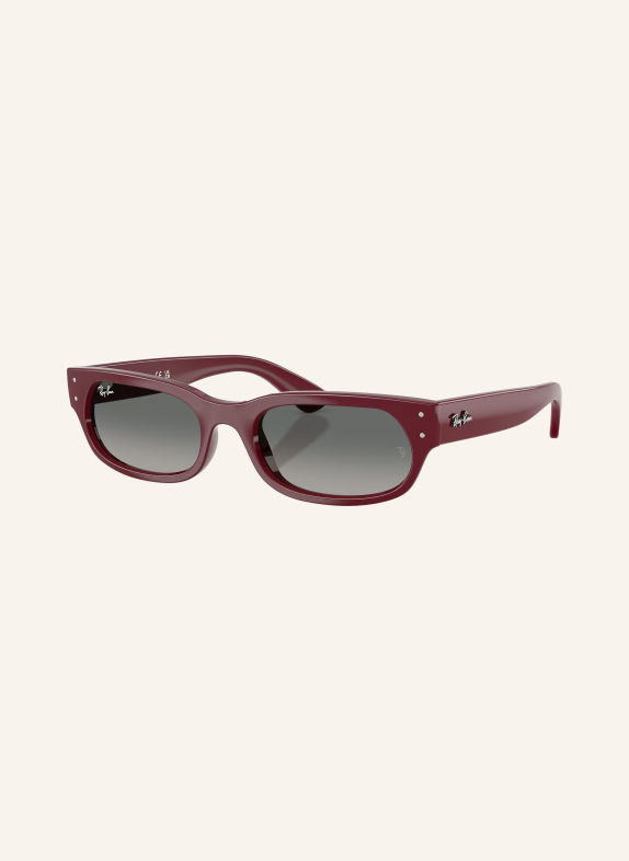 Ray-Ban Zonnebril RB2236 DONKERROOD/GRIJS VERLOOP