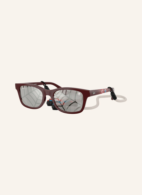 Ray-Ban Zonnebril RB9086S DONKERROOD/GRIJS