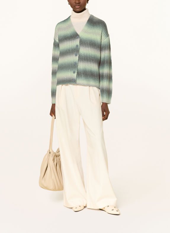 CARTOON Cardigan MINT / GRAY