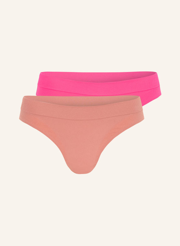 PUMA Lot de 2 slips 3D KNIT ROSE FLUO / ROSÉ
