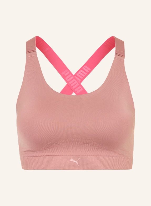 PUMA Soutien-gorge de sport 3D KNIT ROSÉ / ROSE FUCHSIA FLUO