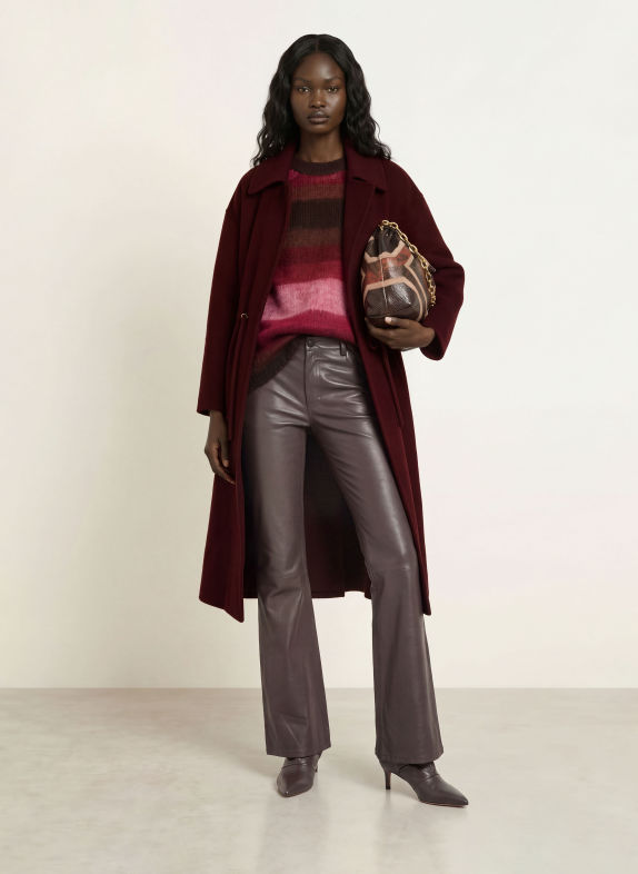 ba&sh KATE Wool coat DARK RED