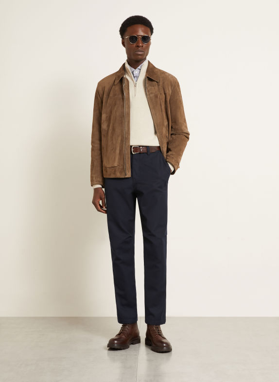 BRUNELLO CUCINELLI Extra Slim Fit Chinos DARK BLUE