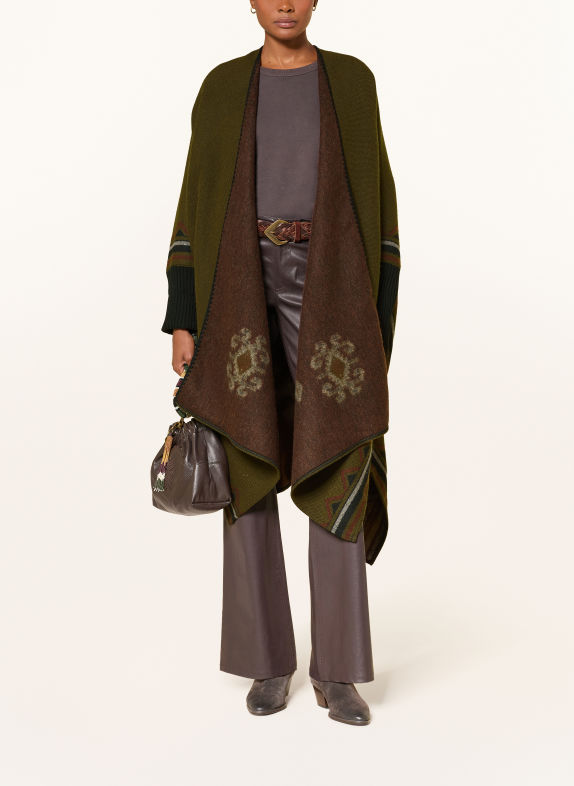 ba&sh Cape PONGO KHAKI / BRAUN / SCHWARZ