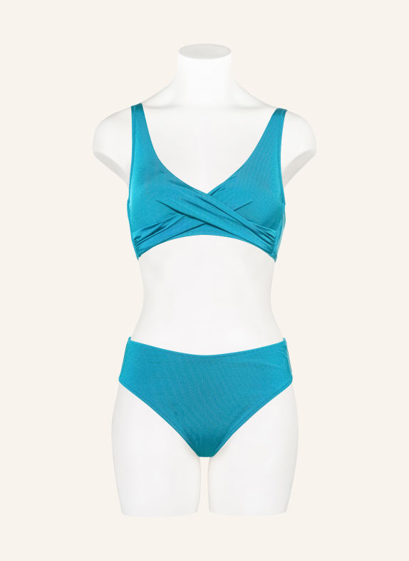 watercult SOFT SCULPT Bralette bikini top with a wrap-around look TEAL