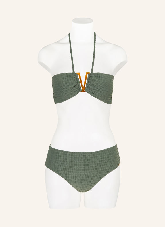 watercult ESSENTIAL TWIST Bandeau bikini top GREEN