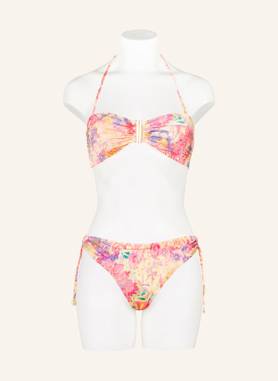 watercult Basic bikini bottoms ORNAMENT DRIFT DARK YELLOW / PURPLE / PINK