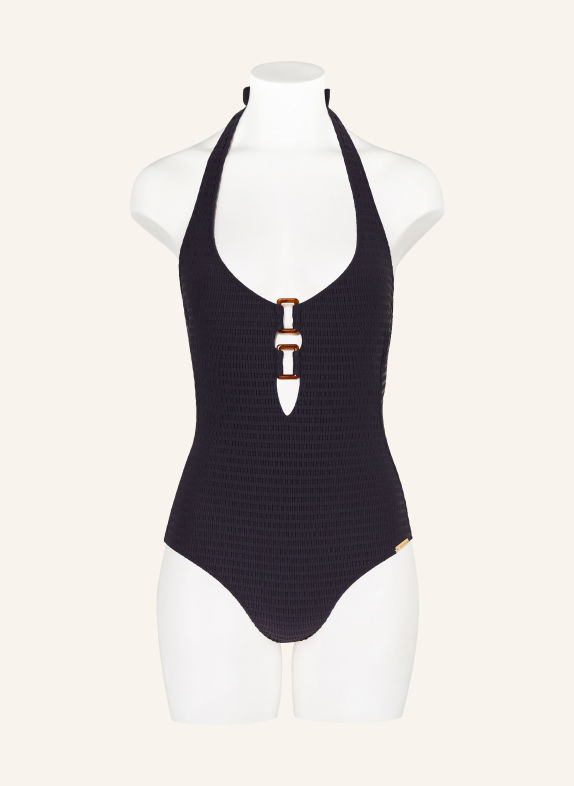 watercult ESSENTIAL TWIST Halter-neck swimsuit BLACK