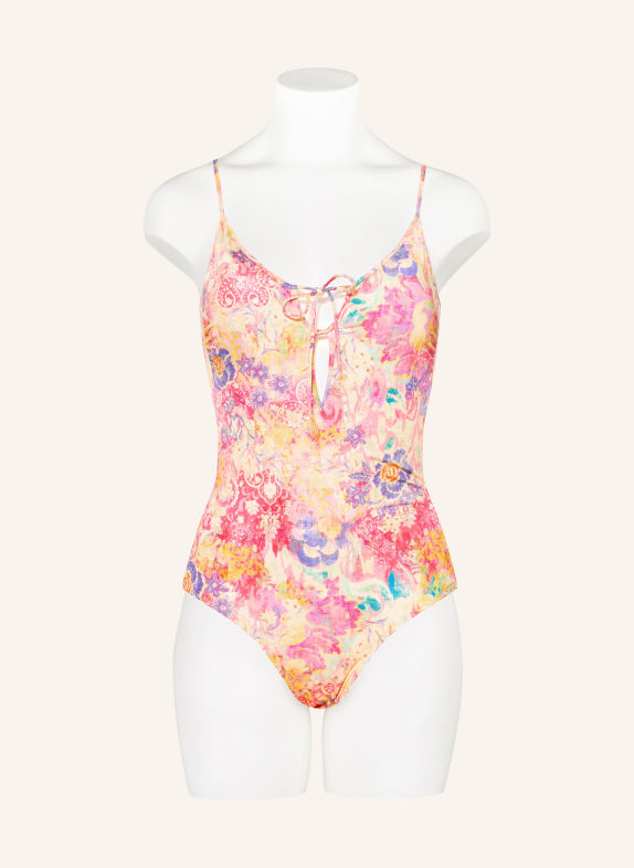 watercult ORNAMENT DRIFT Swimsuit DARK YELLOW / PURPLE / PINK