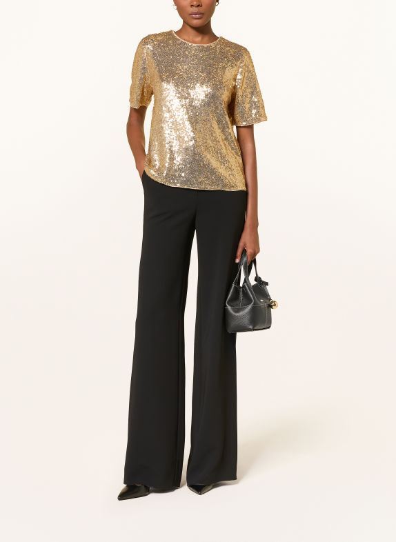 HOBBS LILIBET Shirt blouse with Sequins GOLD