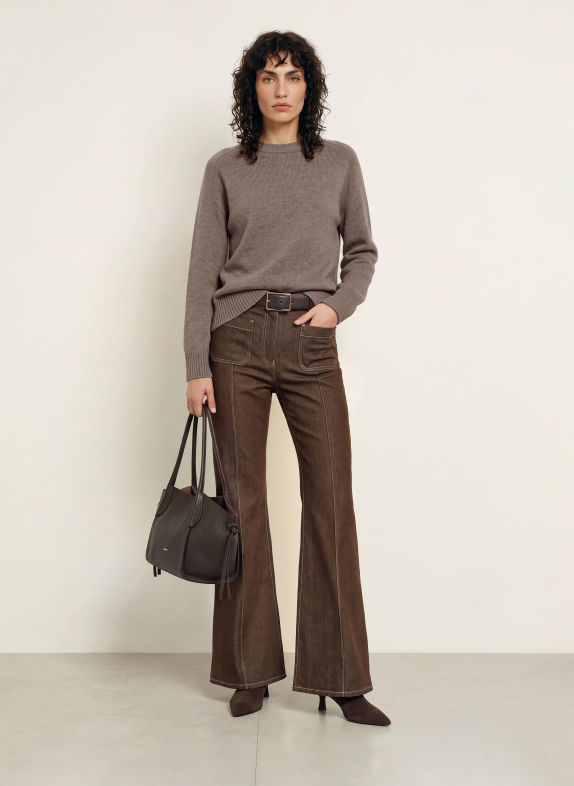 REISS RILEY Sweater TAUPE