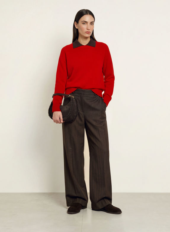 REISS Pulover RILEY ROȘU