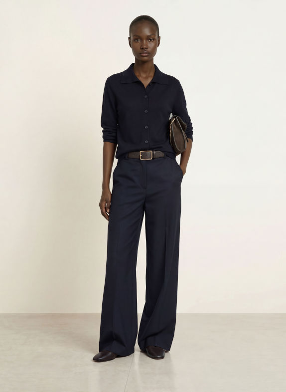 REISS GALE Cardigan DARK BLUE