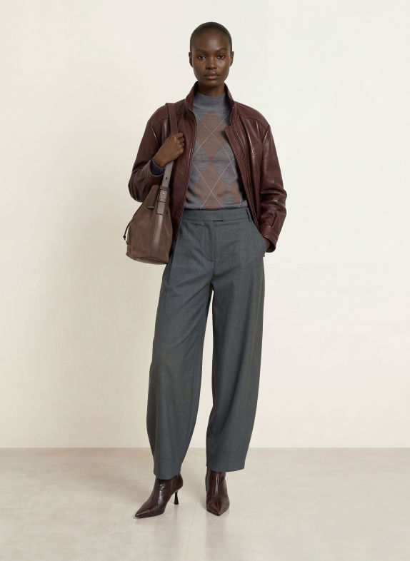 REISS ARIES Trousers DARK GRAY
