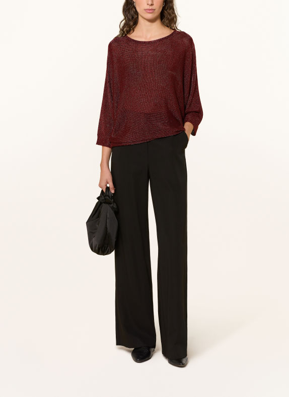 Phase Eight Trui METALLIC CHRISTINE met 3/4-mouwen en glittergaren BRUIN