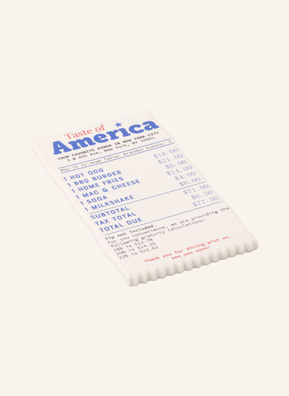 fluid MARKET RECEIPT Tray WHITE / LIGHT BLUE