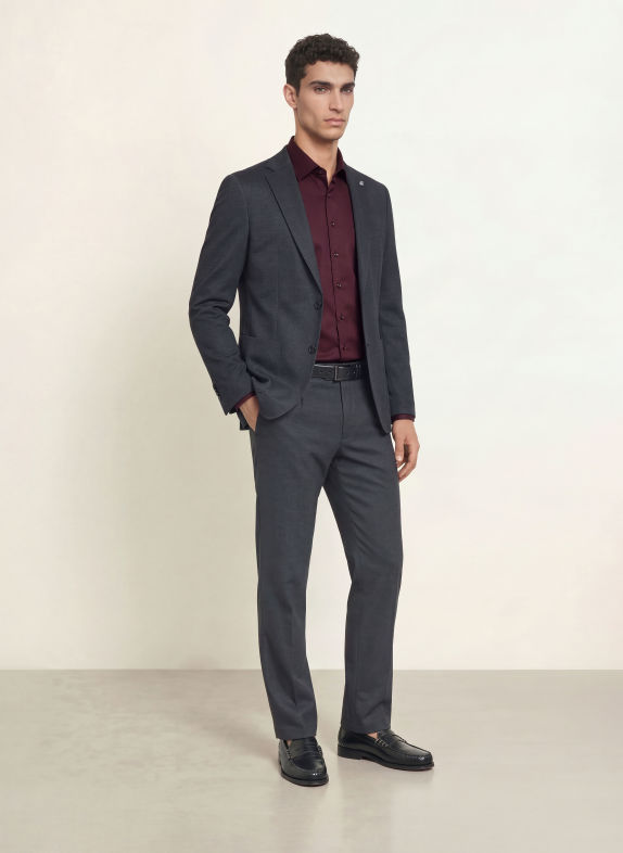 CG - CLUB of GENTS Anzugsakko CG CUBA Slim Fit 63 DUNKELBLAU