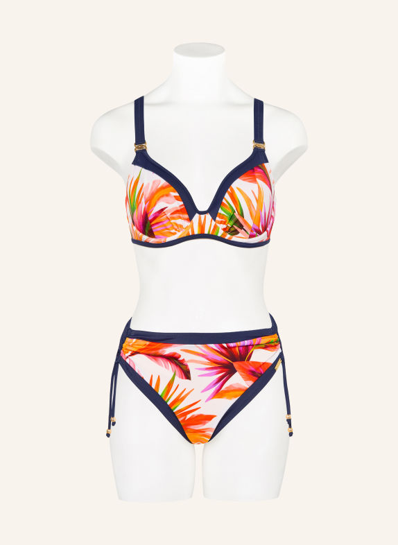 Charmline Bügel-Bikini TROPIC VOYAGE WEISS / NEONORANGE / DUNKELBLAU