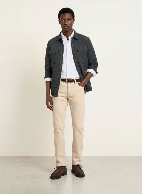 FAHERTY Hemd MOVEMENT Slim Fit WEISS