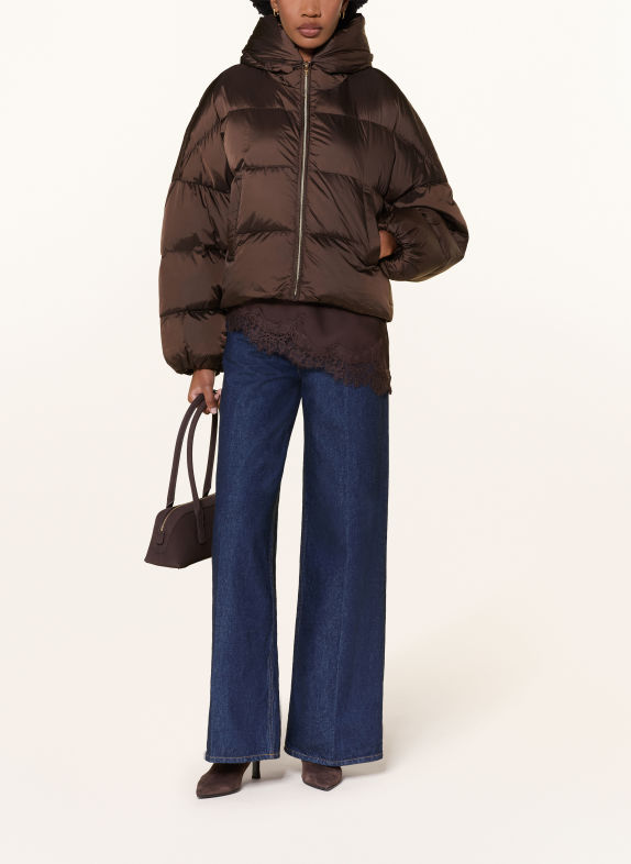 Rich & Royal Down jacket DARK BROWN