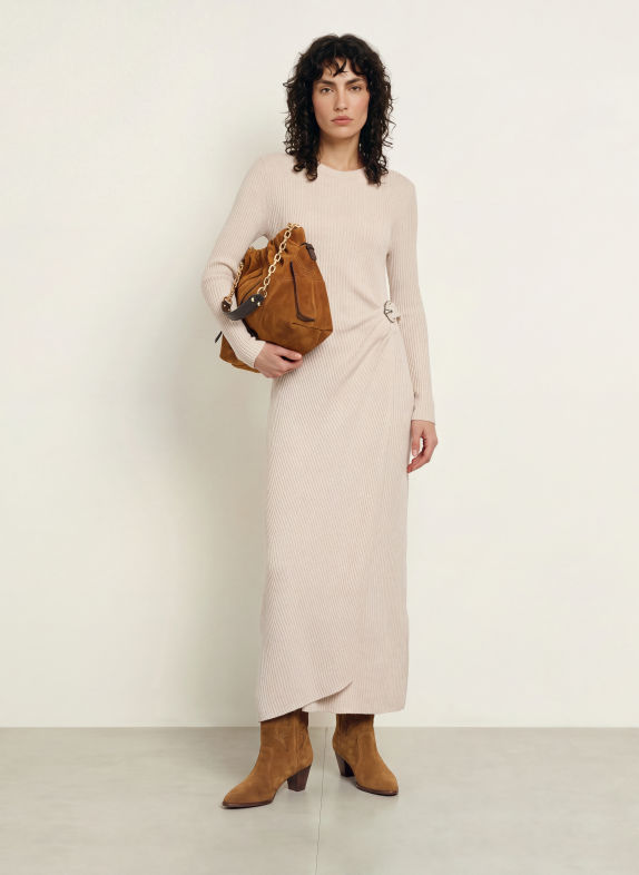 ba&sh Strickkleid BAMAYA BEIGE