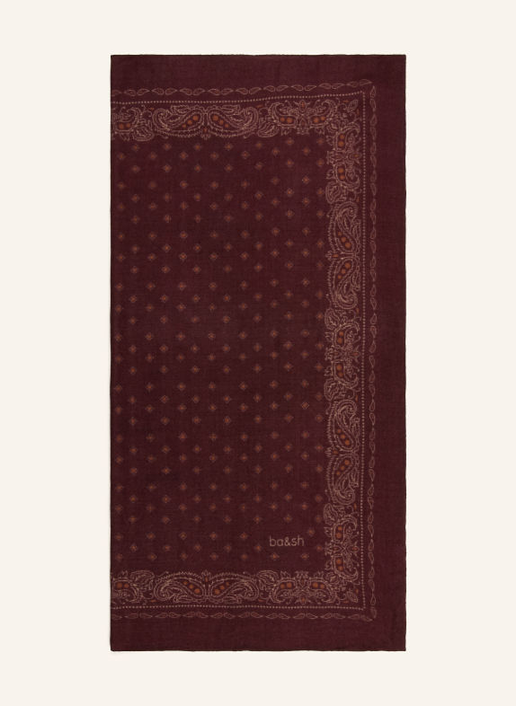 ba&sh Tuch FARY DUNKELROT / BRAUN / BEIGE