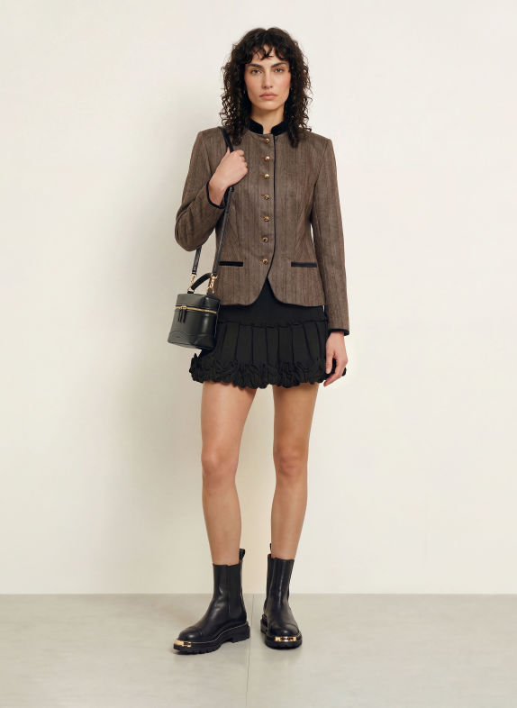 SANDRO Blazer TAUPE / DUNKELBRAUN