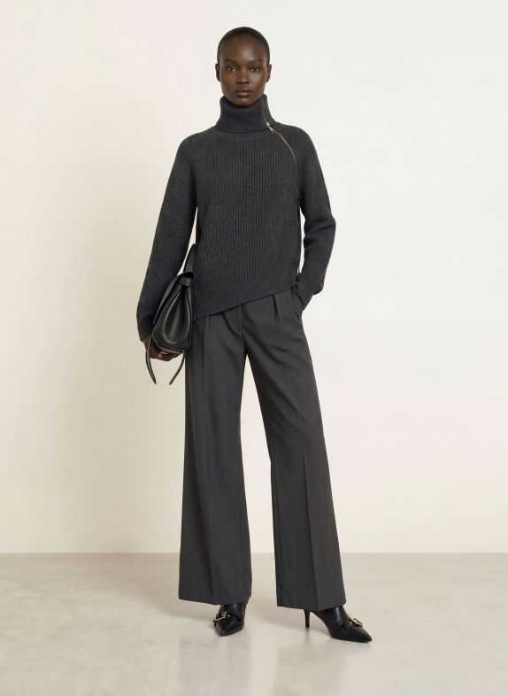 ALLSAINTS Marlenehose DUNKELGRAU
