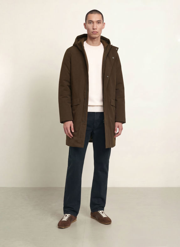 SANDRO Parka DUNKELBRAUN