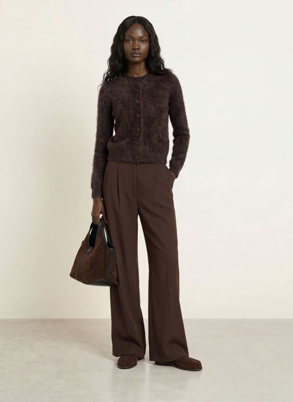 ARKET Gilet en cachemire MARRON FONCÉ