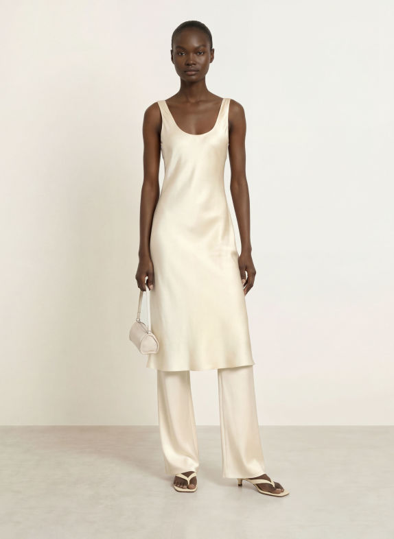 SERENITY Seidenkleid YUNA CREME