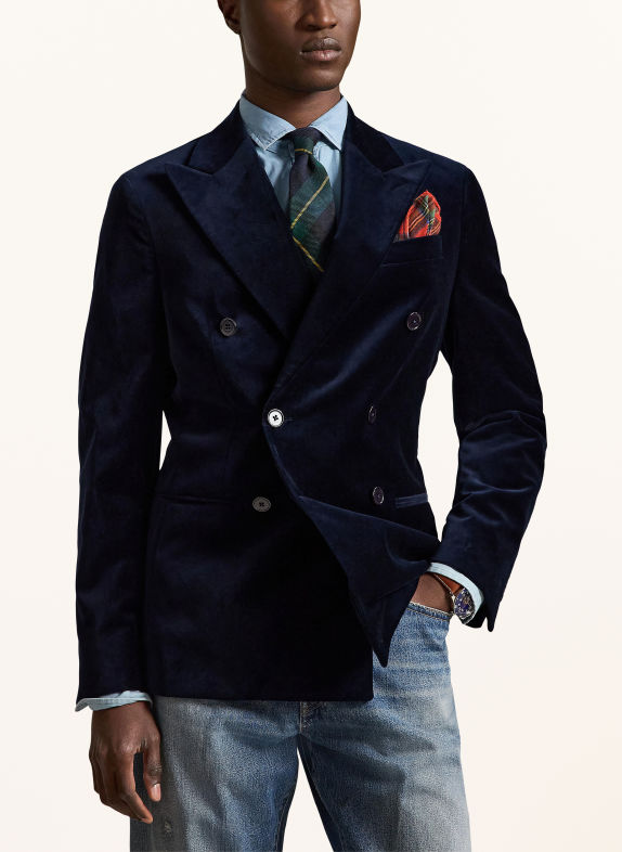 POLO RALPH LAUREN Samtsakko Modern Fit DUNKELBLAU