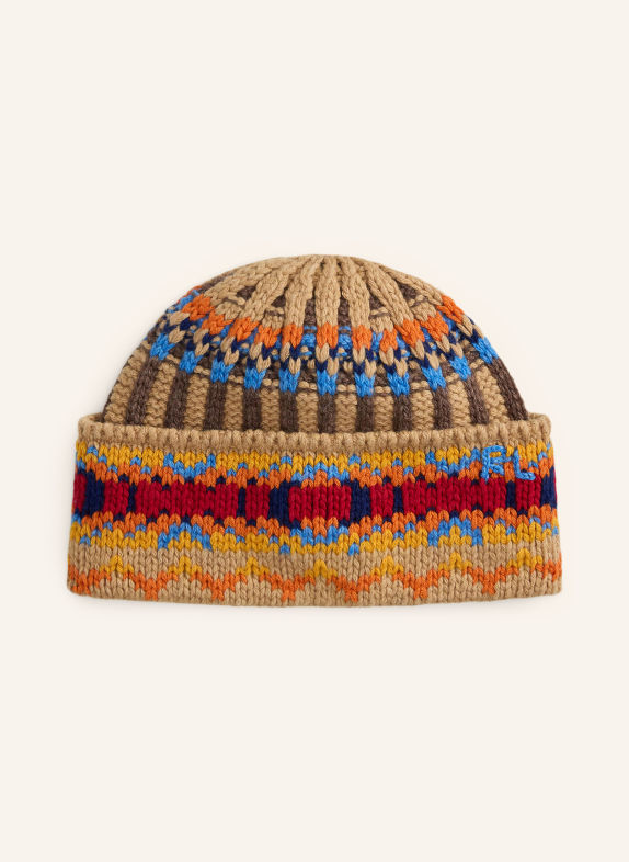 POLO RALPH LAUREN Hat CAMEL / YELLOW / LIGHT BLUE