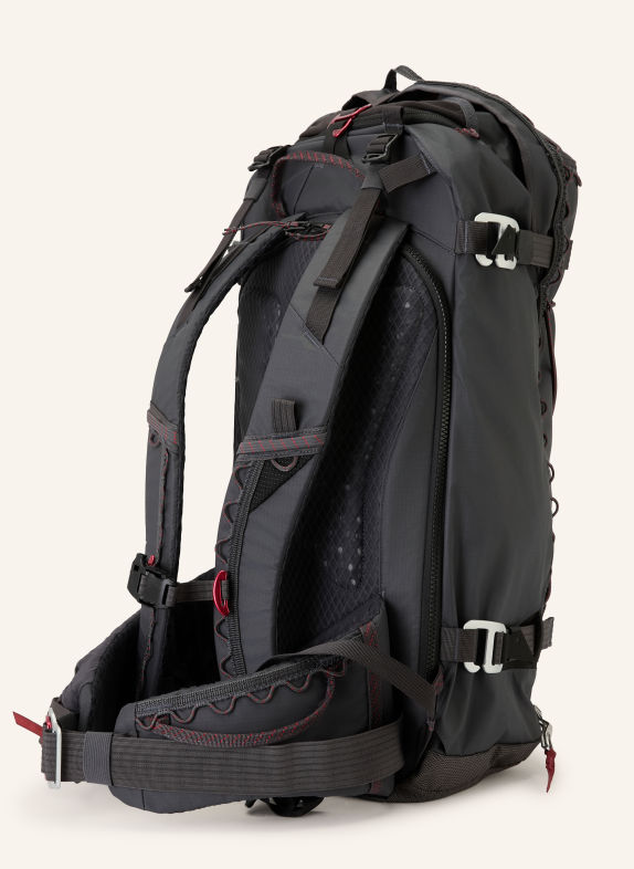 Klättermusen Rucksack KÅRE 30 l DUNKELGRAU / DUNKELROT