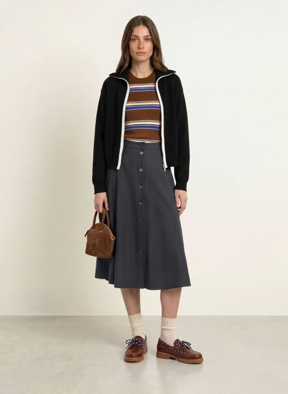 CLAUDIE PIERLOT Rock SCHWARZ