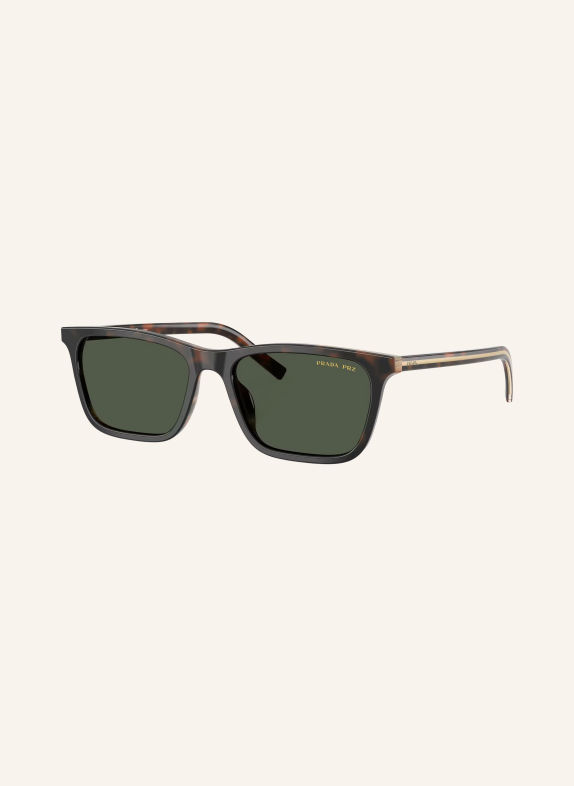 PRADA Okulary przeciwsłoneczne PR D19S HAVANA/ CIEMNOZIELONE POLARYZACYJNE