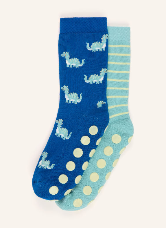 ewers COLLECTION 2er-Pack Stoppersocken BLAU / HELLGELB / MINT