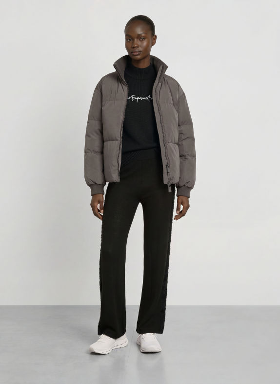 EA7 EMPORIO ARMANI Steppjacke TRAIN CONTEMPORARY DUNKELGRAU