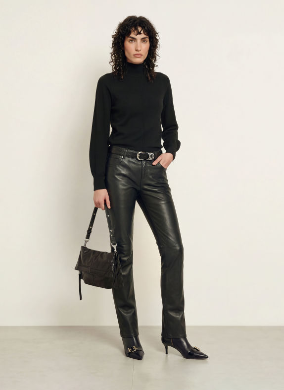 ALLSAINTS FEDI-trui met kasjmier ZWART